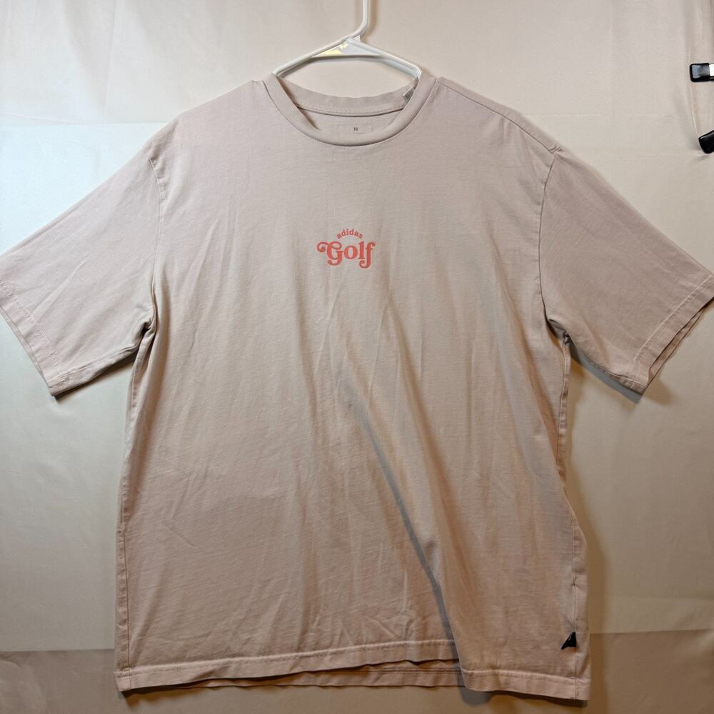 Adidas Men's Graphic Golf Short Sleeve T Shirt In Wonder Quartz Size Medium